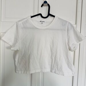 Reformation Cropped white T-shirt